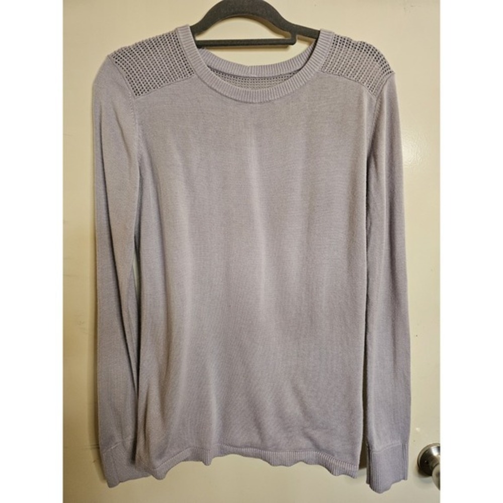 Lululemon Back to Balance Long Sleeve Sweater in Lavender‎ Workout Yoga Top